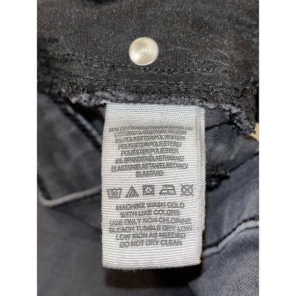 Free People Black Denim Distressed High-Rise Skinny Jeans Women's Plus Size 26 - Picture 8 of 9